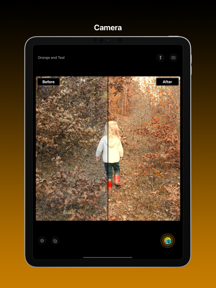 Orange and Teal Preset Camera