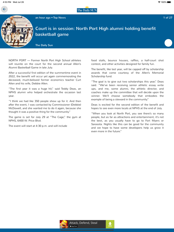 Screenshot #5 pour The Daily Sun - Florida