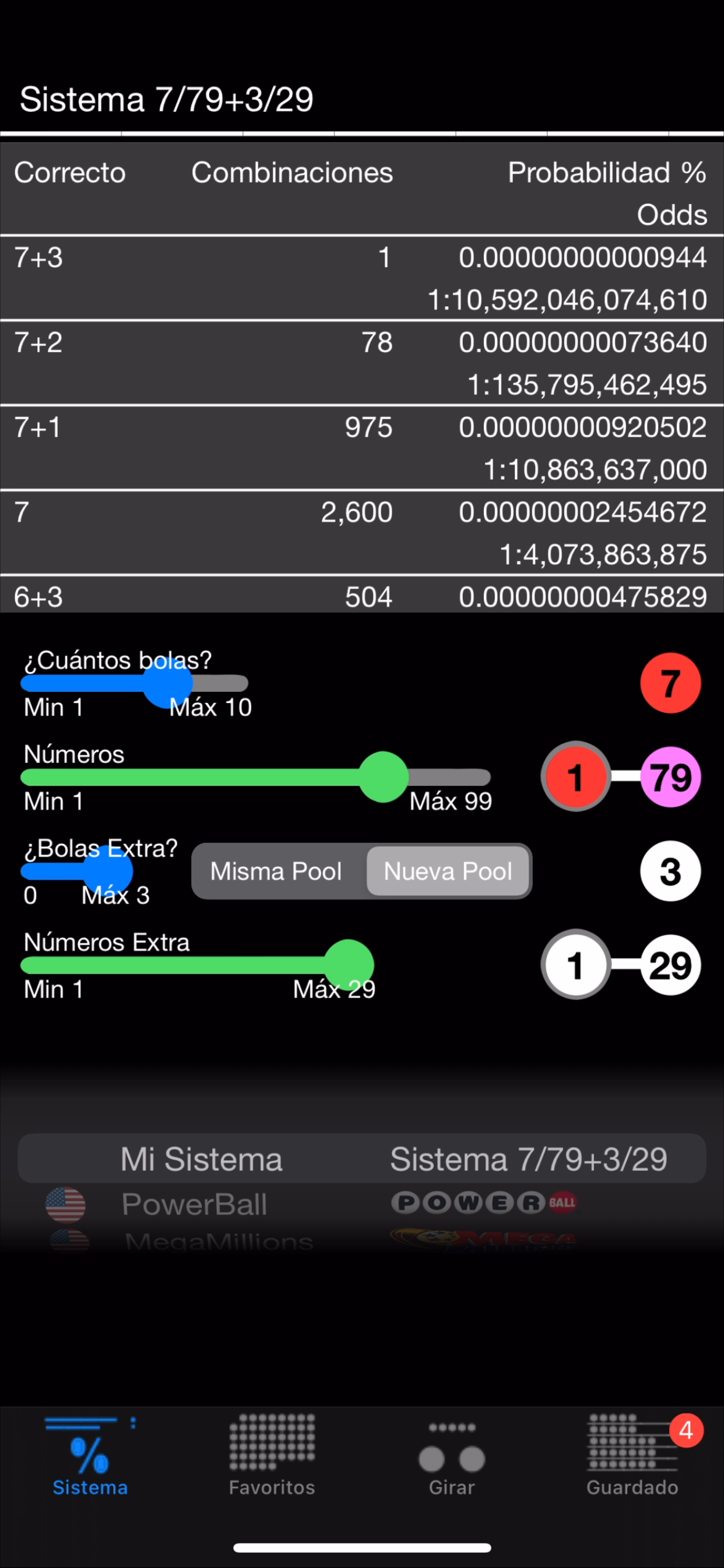 Lotto with lucky numbers
