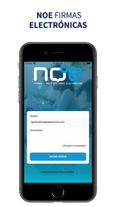 NOE - Firmas Electrónicas Screenshot