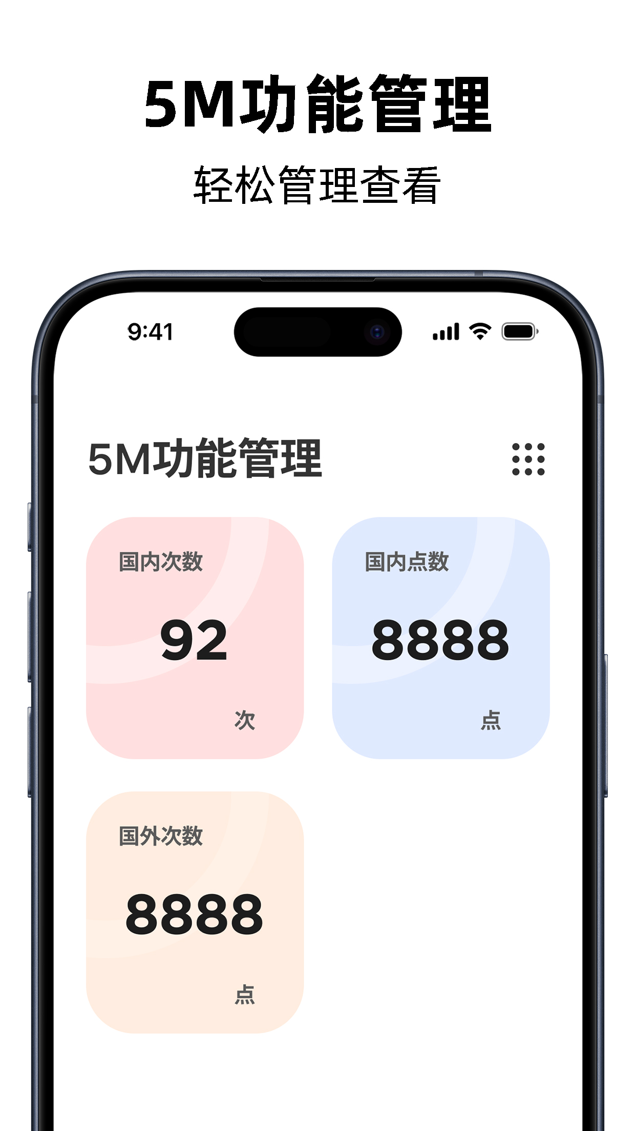 5M 功能管理