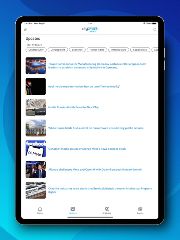 Screenshot #6 pour Dig.Watch News+