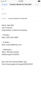 Contact Mailer screenshot #3 for iPhone