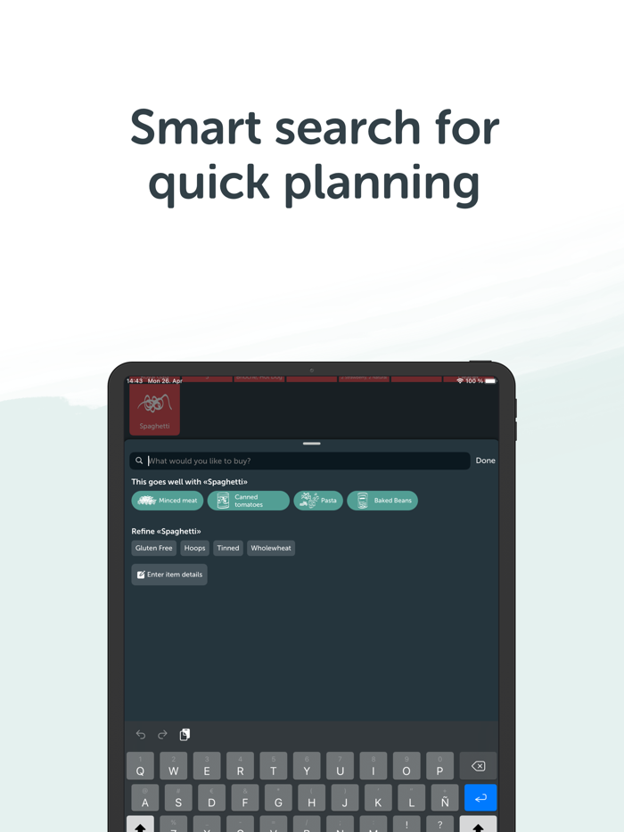 Bring Grocery Shopping List