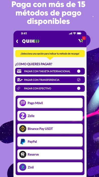 QUIK: Pago y Delivery Screenshot