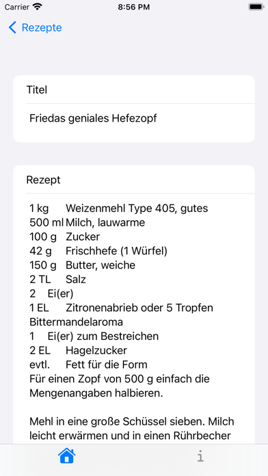 Simple Recipes Collection Screenshot