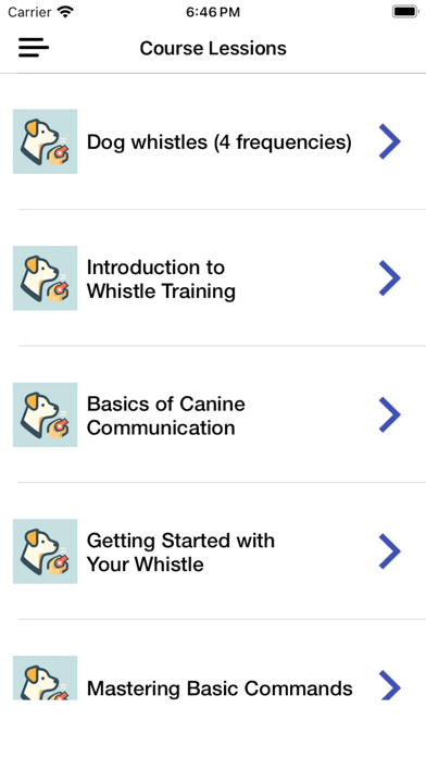 Dog whistle & Training Course Screenshot