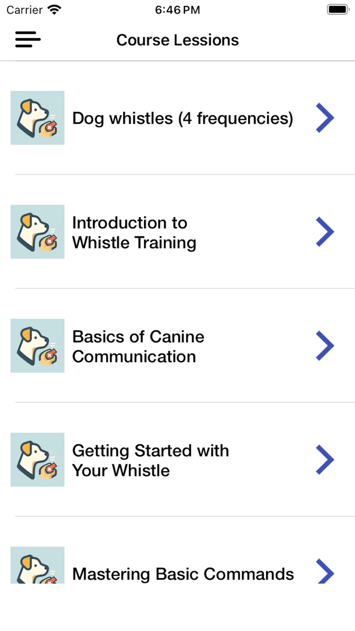 Dog whistle  Training Course