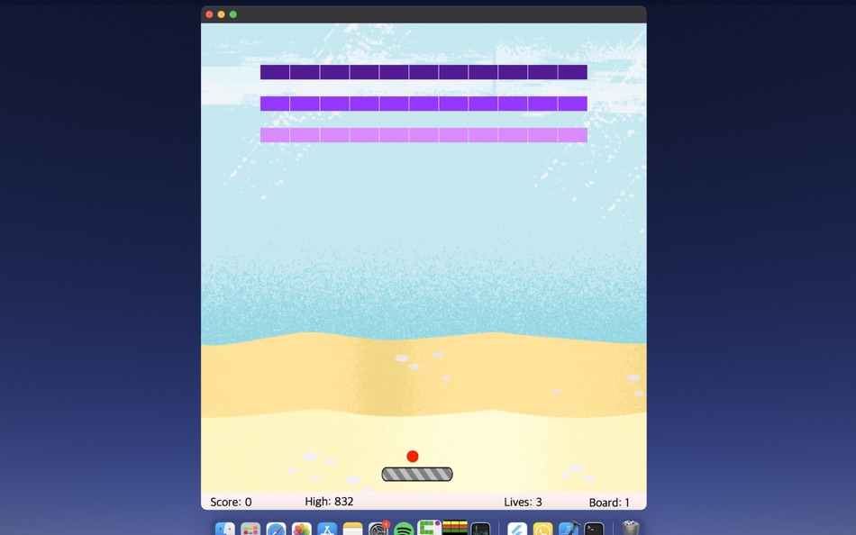#1. Simple Brickout (macOS) 由: Farid Ahmad