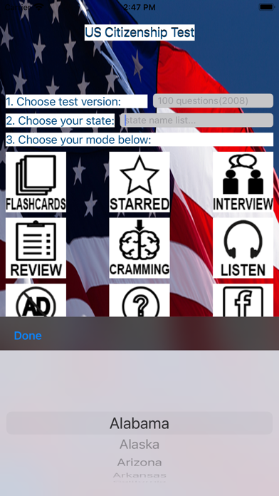 US Citizenship Test 2024 Screenshot