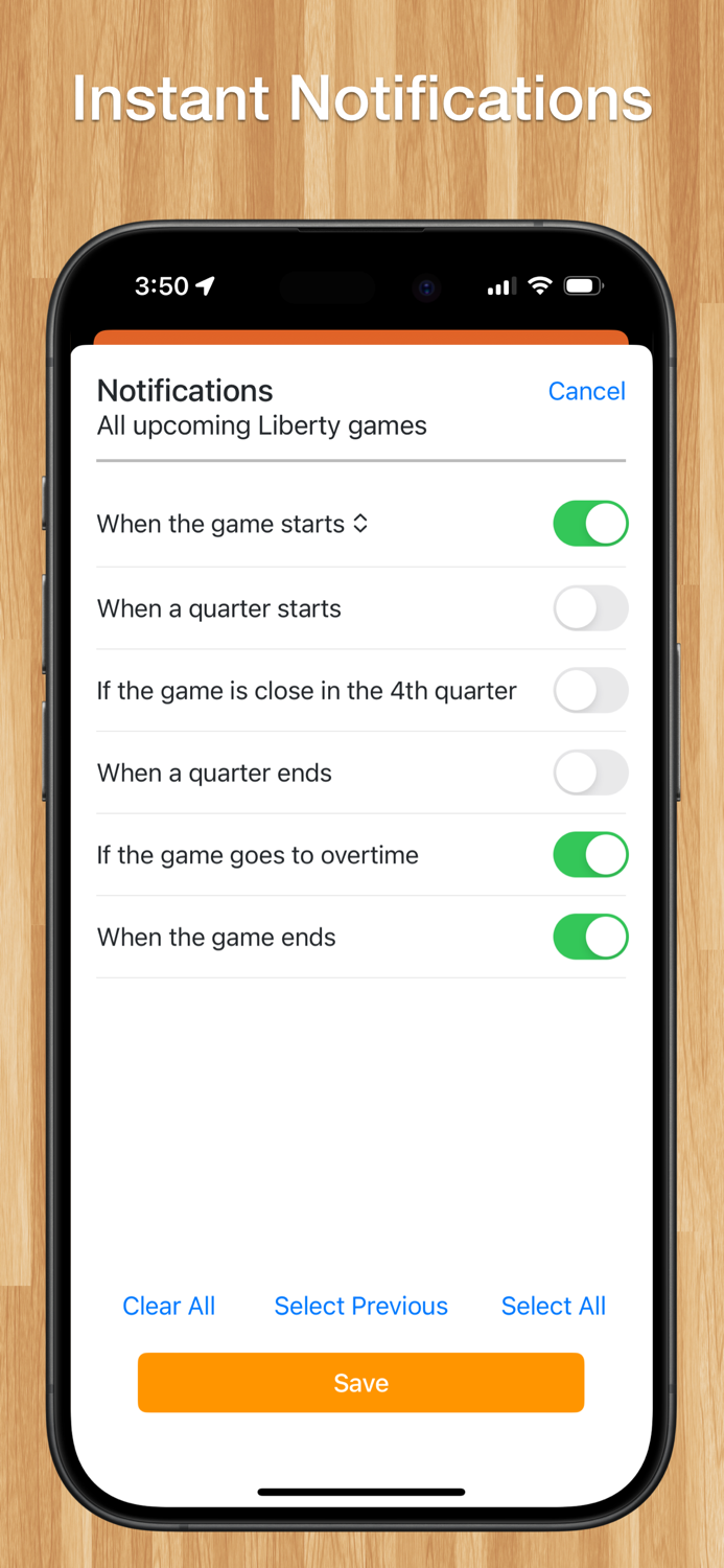 Scores App Womens Basketball