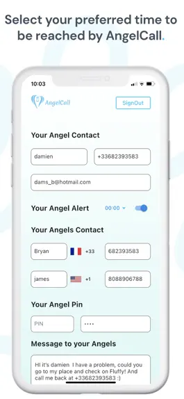Game screenshot AngelCall apk