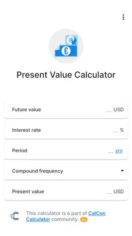 Game screenshot Present Value - Calculator mod apk