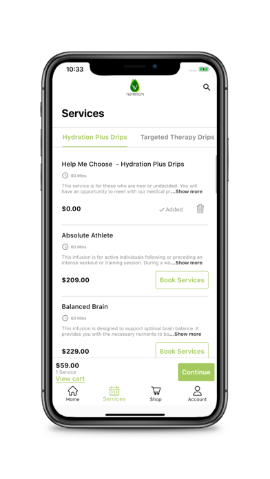 IV Nutrition Screenshot