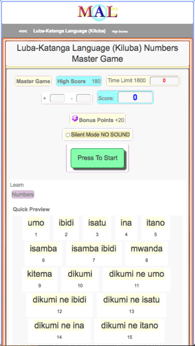 Luba-Katanga M(A)L Screenshot
