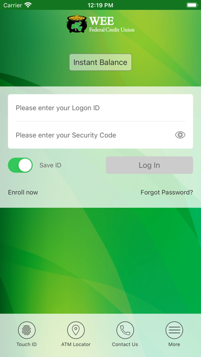 WEE Federal Credit Union Screenshot