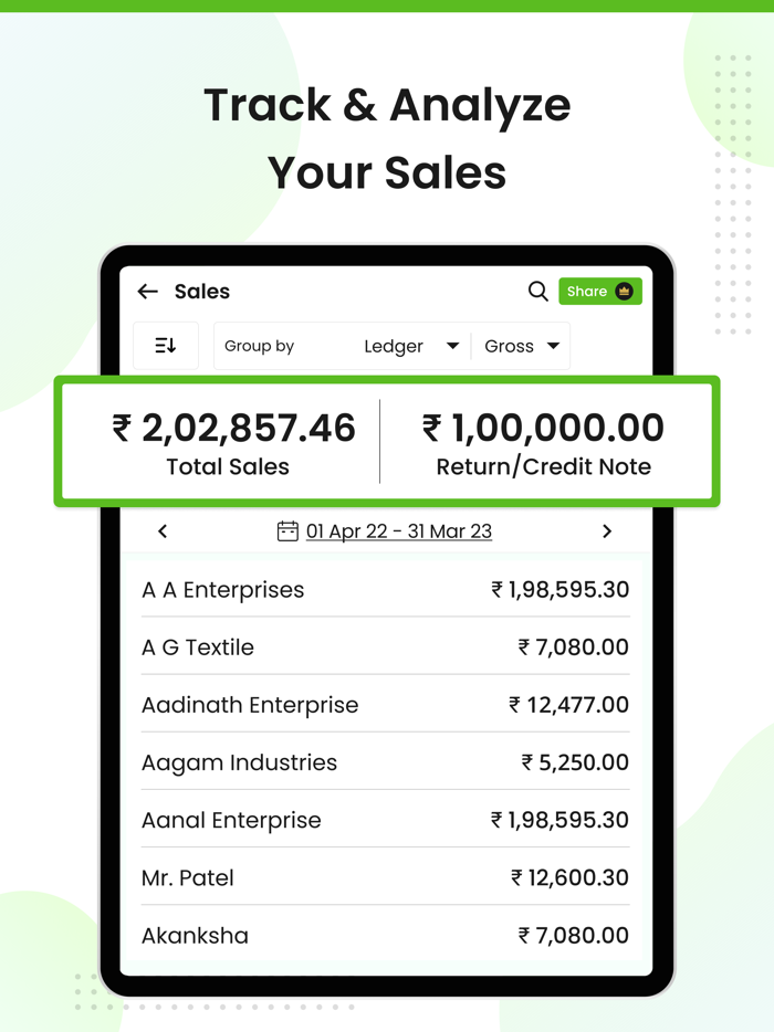 Livekeeping - Tally on Mobile