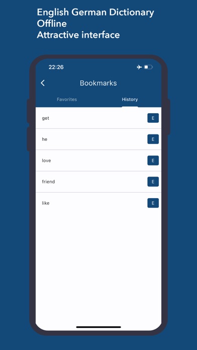 Dictionary English German Screenshot