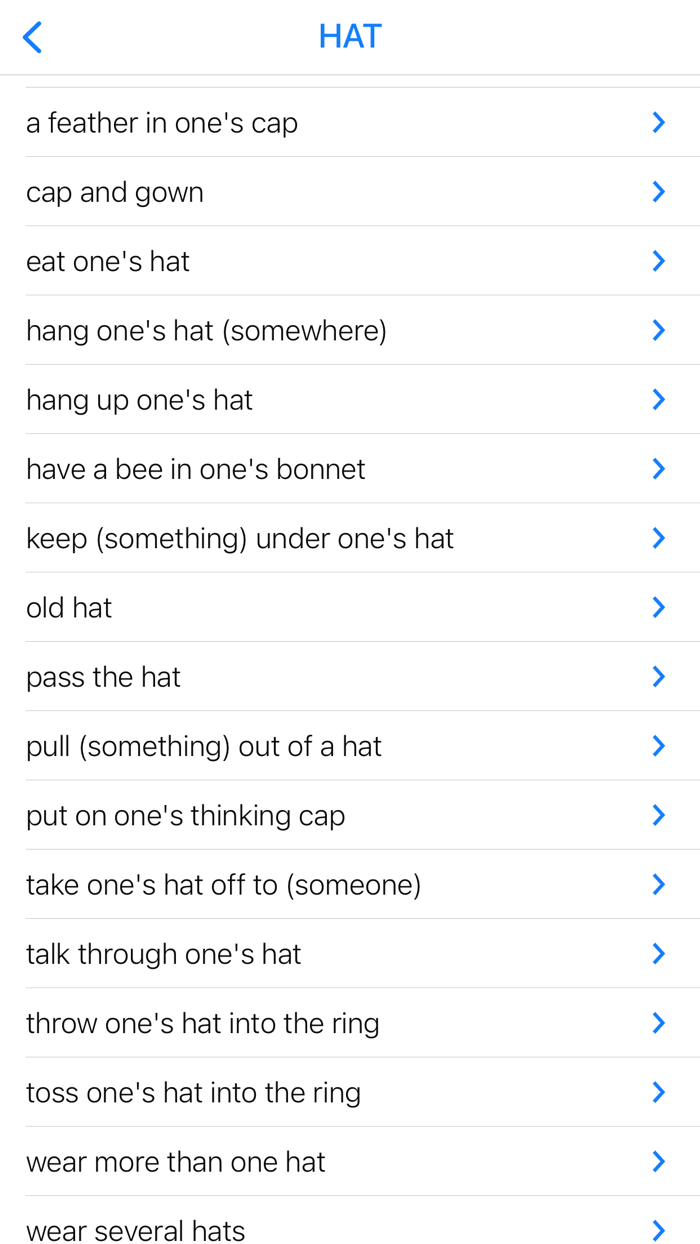 Clothing and Color idioms