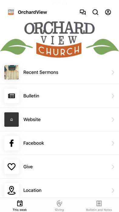 Orchard View Church Screenshot