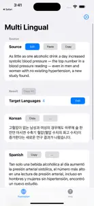 Multi Lingual Translator + screenshot #1 for iPhone