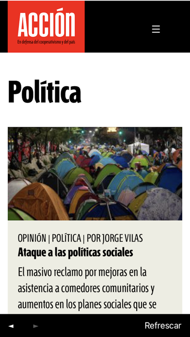 Revista Acción Screenshot