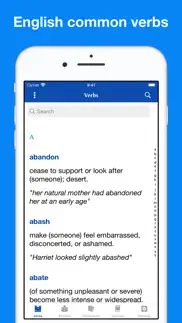 english common verbs iphone screenshot 1