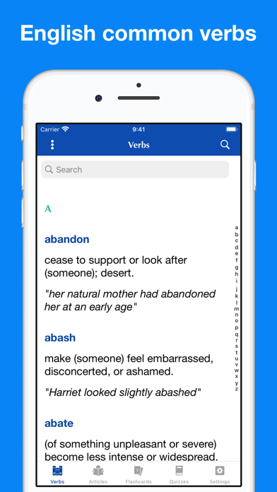 Screenshot #1 pour English Common Verbs