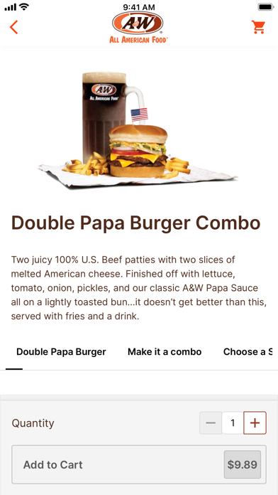 A&W Restaurants Screenshot