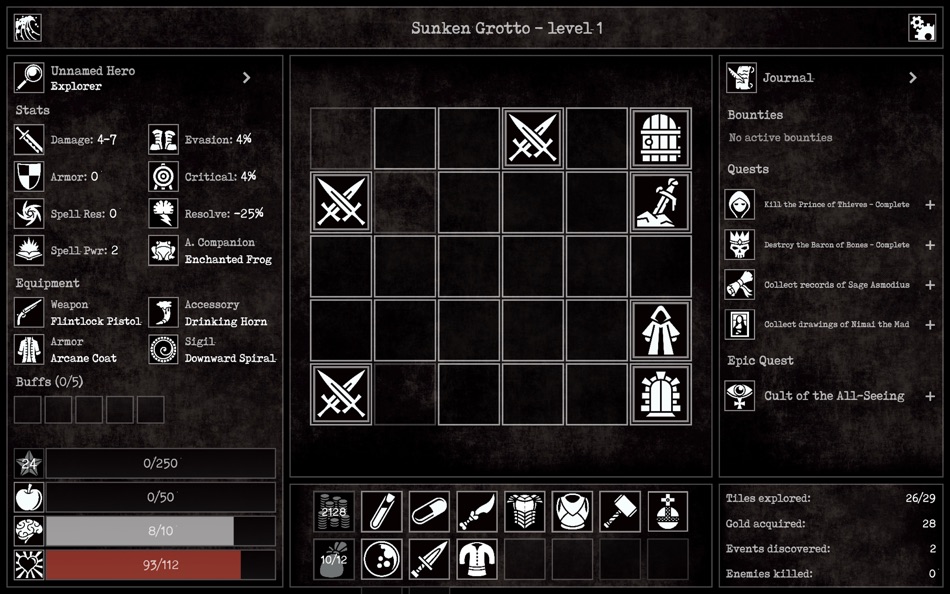 #5. Grim Quest (PC Edition) (macOS) De: Monomyth d.o.o.