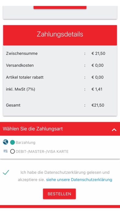 Napoli Pizza Heimservice Screenshot