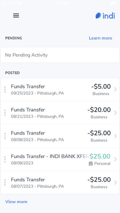 indi – Smart Banking Screenshot