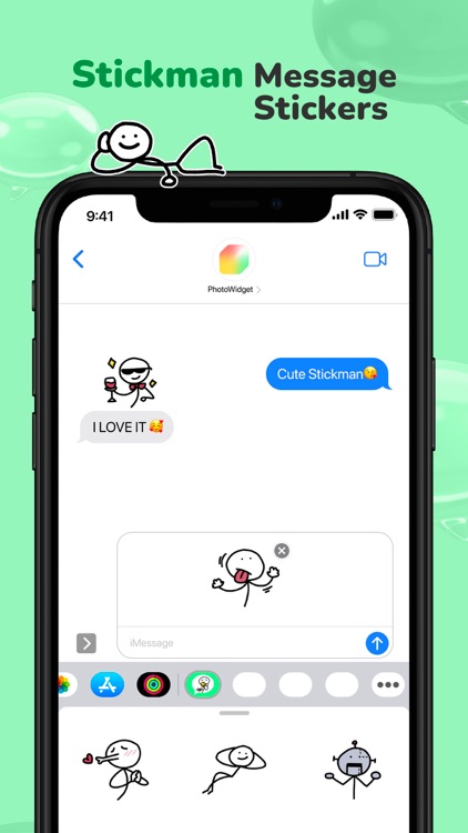 Stickman Message Stickers