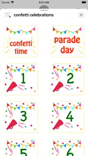 How to cancel & delete confetti celebrations stickers 3