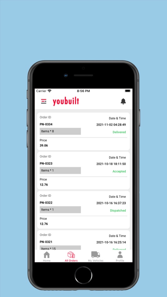 #2. Youbuilt Delivery Man (iOS) 由: YOUBUILT CYBER PLATFORM PRIVATE LIMITED