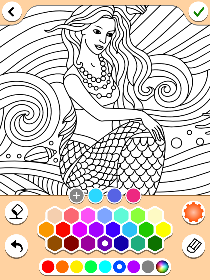 Mermaids coloring pages