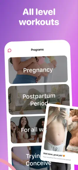 Game screenshot Pregnancy & Postpartum Workout apk