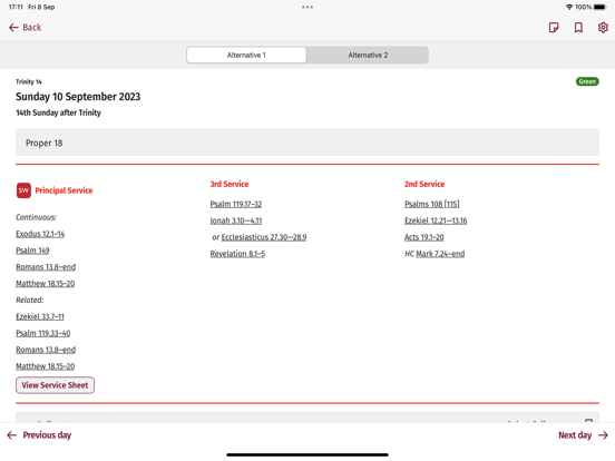 Screenshot #5 pour Lectionary