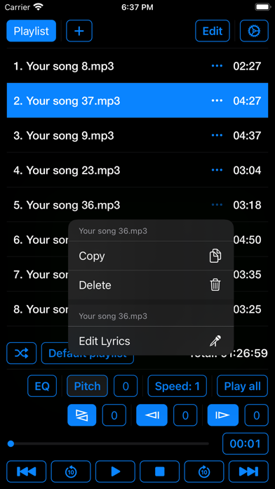 Lyrics Play Screenshot