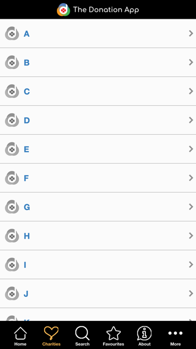The Donation App Screenshot