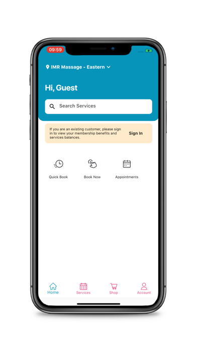 Screenshot #1 pour IMR Massage Mobile