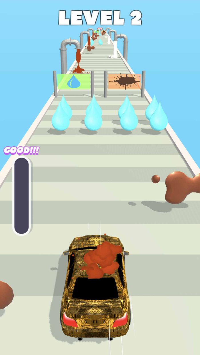 Clean Car 3D Runner Game