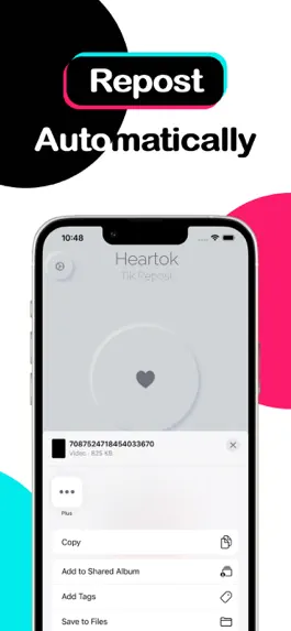 Game screenshot Heartok: Repost Save Tik Video apk