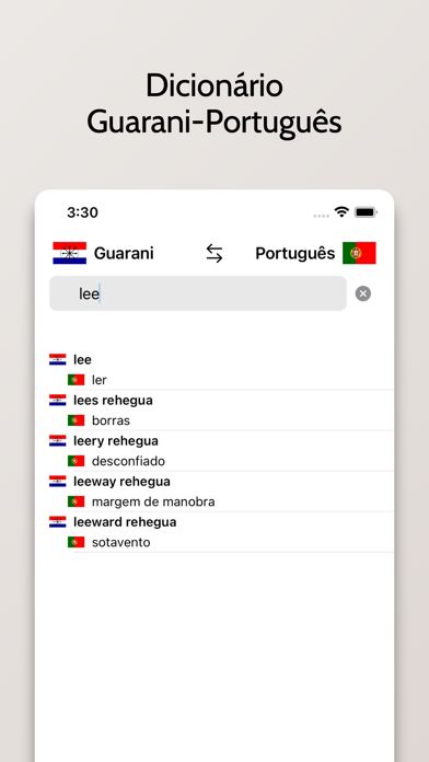 Dicionário Guarani-Português Screenshot