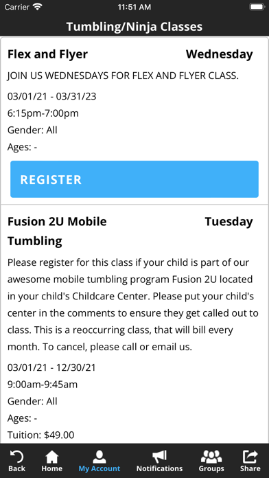 Fusion Athletics Green Bay Screenshot