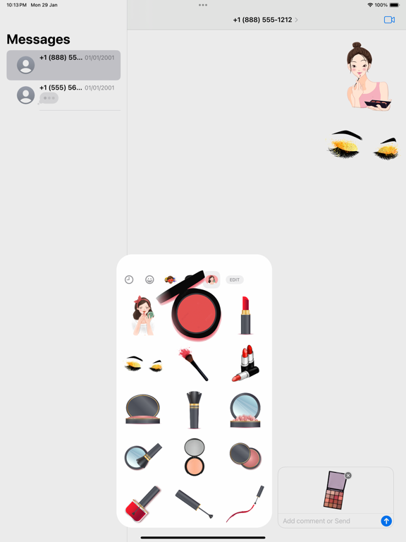 Screenshot #6 pour Beauty Lipstick Stickers