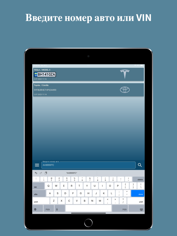 Проверка авто по номеру iPad screenshot 1 - Reference app
