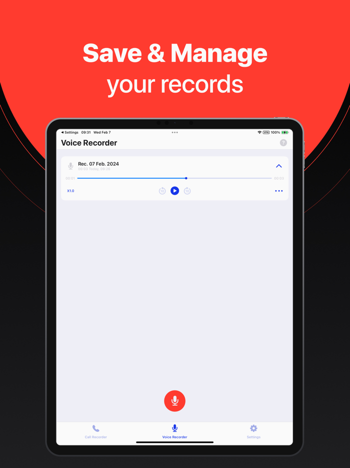 The Voice Recorder, Call Мемоs