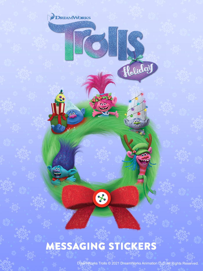 Trolls Holiday Stickers