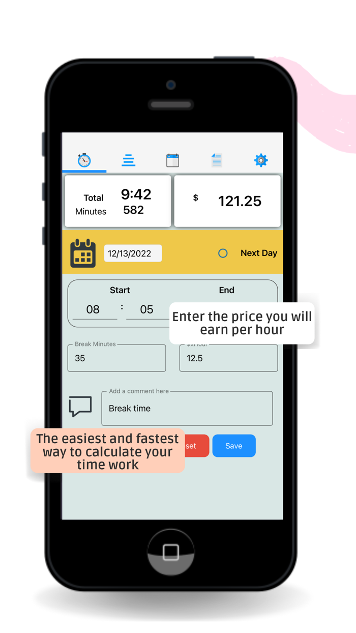 Work Time and Hours Tracker